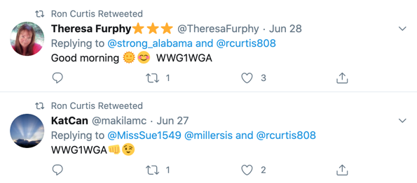 Ron Curtis QAnon Twitter retweets1