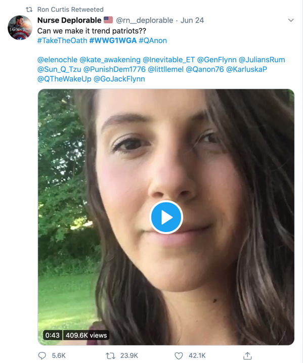 Ron Curtis QAnon Twitter retweets2
