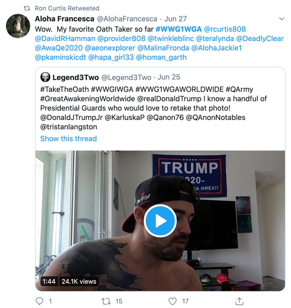 Ron Curtis QAnon Twitter retweets3