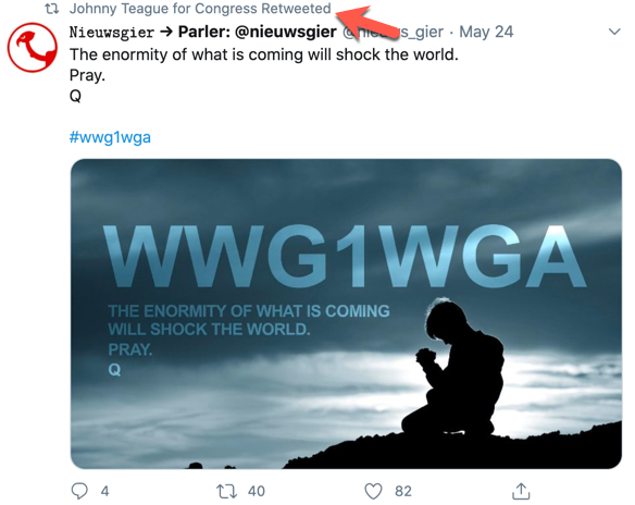Johnny Teague QAnon Twitter1