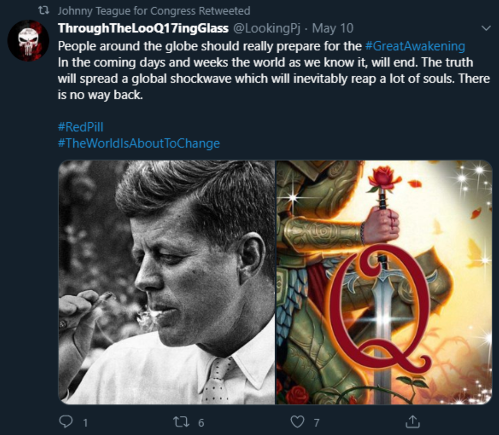 Johnny Teague QAnon Twitter2