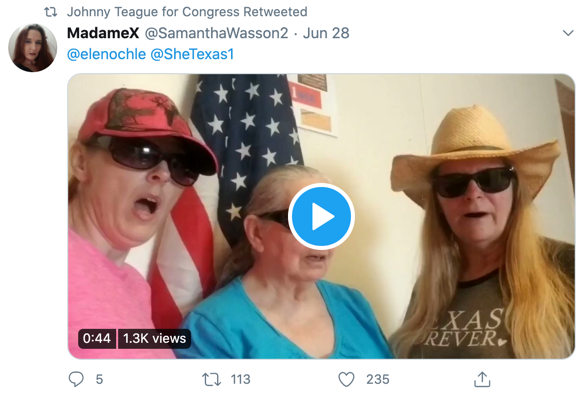 Johnny Teague QAnon Twitter4