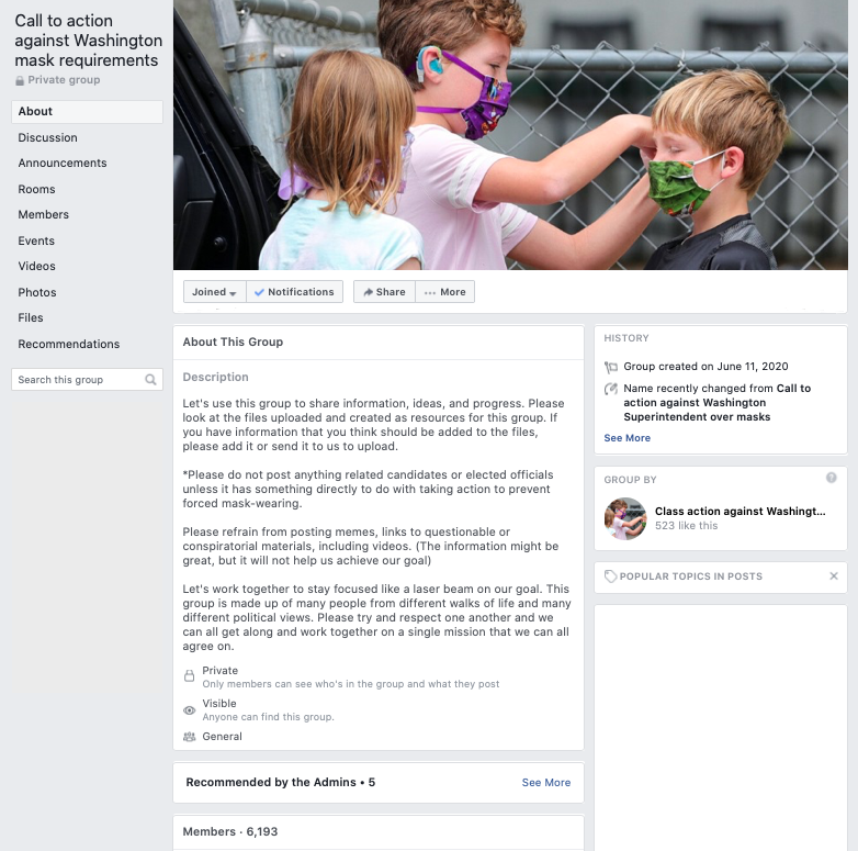 Image of Facebook group