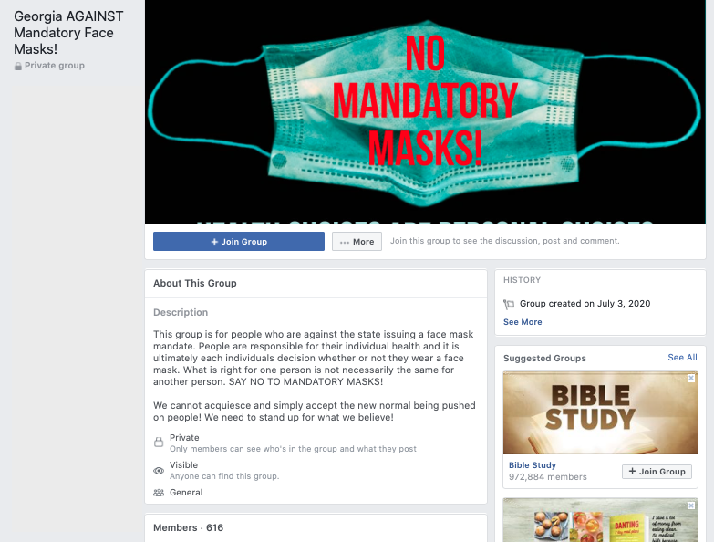 Image of Facebook group