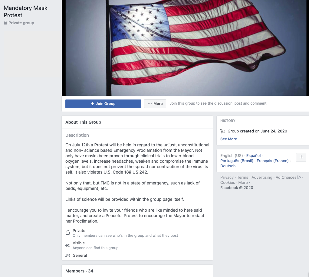 Image of Facebook group