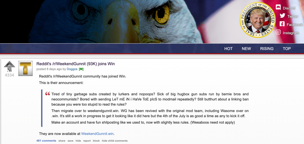 weekendgunnit . win announcement