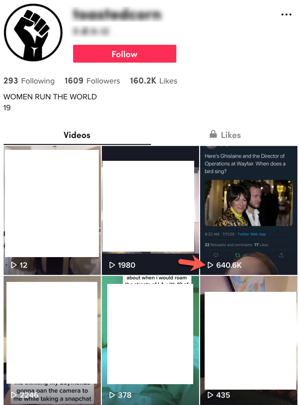TikTok Wayfair view count comparison1