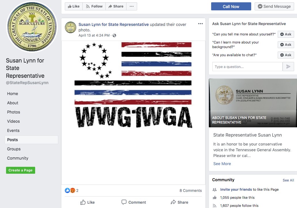 Susan Lynn QAnon Facebook