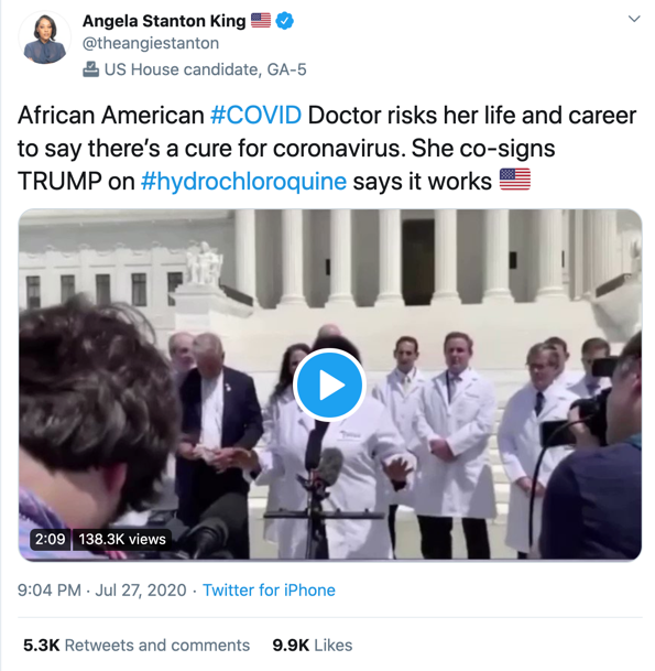 Angela Staton-King coronavirus video