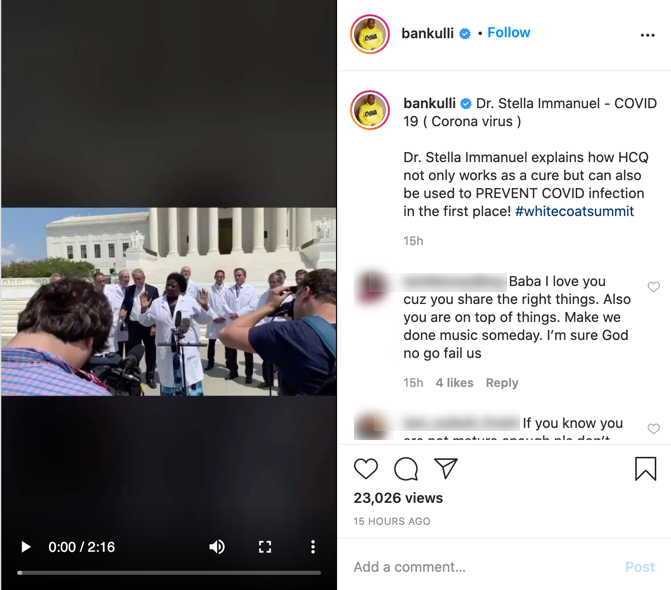 bankulli coronavirus video