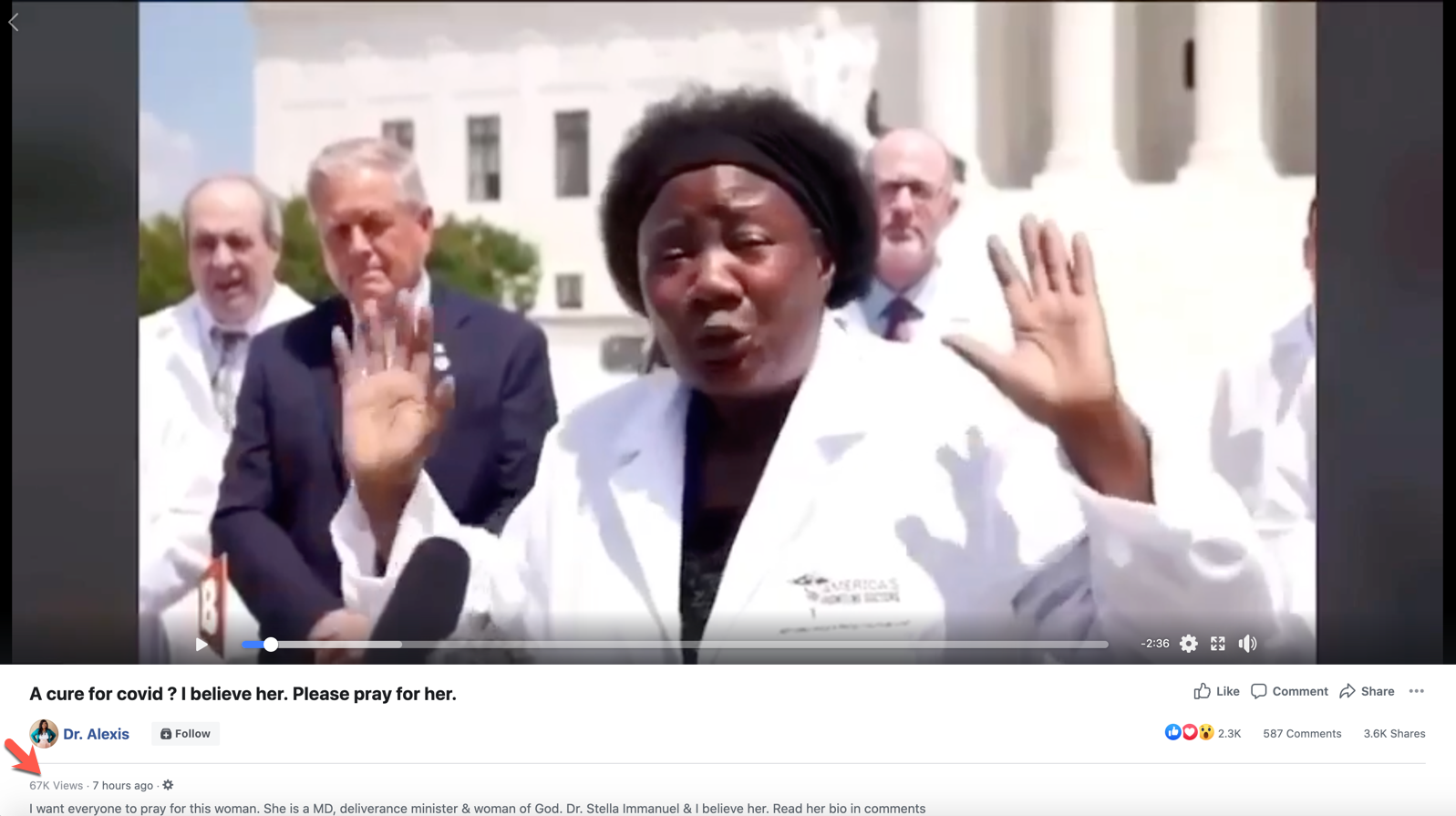 Dr. Alexis coronavirus video