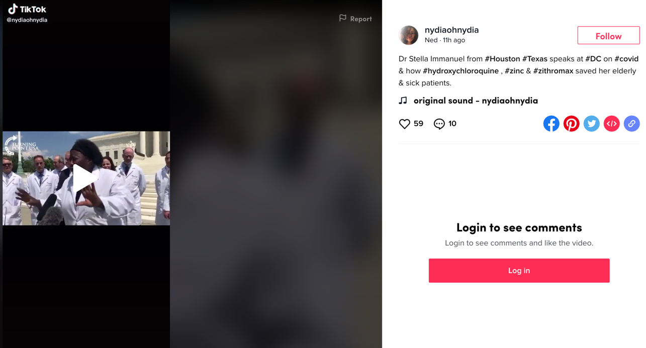 TikTok coronavirus video3