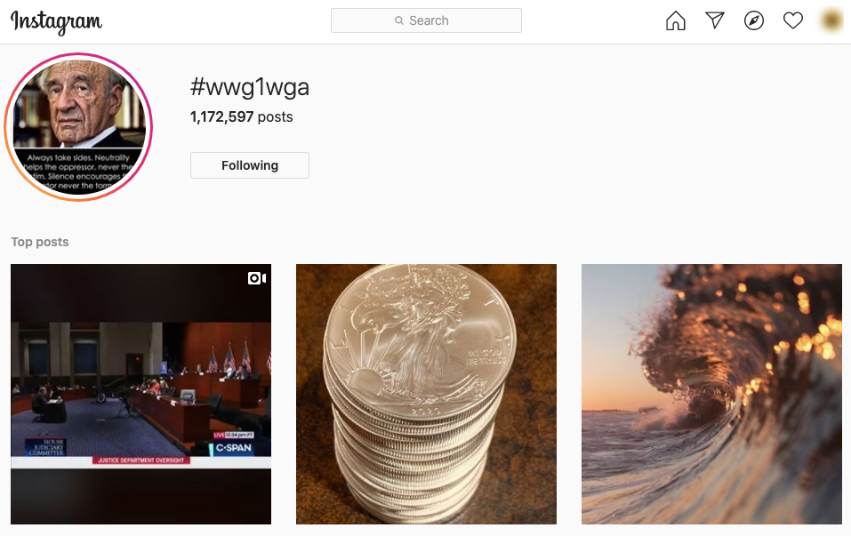 image of hashtag page on instagram