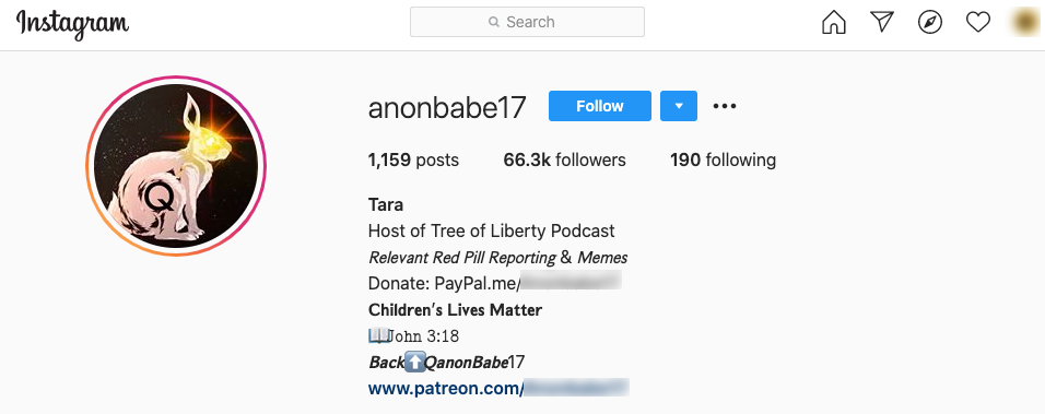 image of instagram page