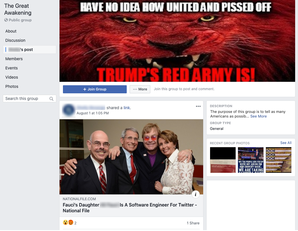 The Great Awakening_facebook post_20200801