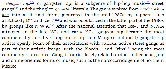 Burgess Owens plagiarism: gangsta rap image text