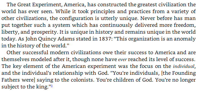 Burgess Owens plagiarism: The Great Experiment image text