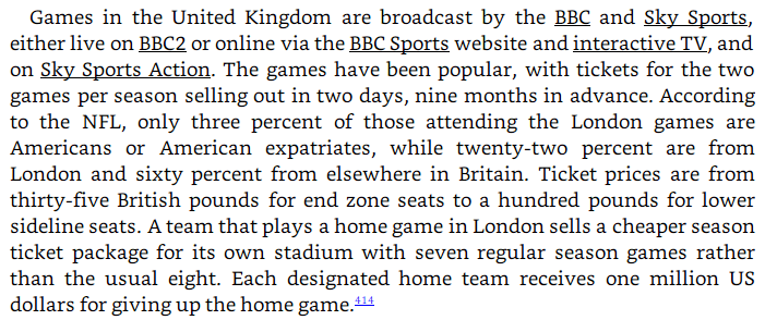 Burgess Owens plagiarism: NFL International series image text