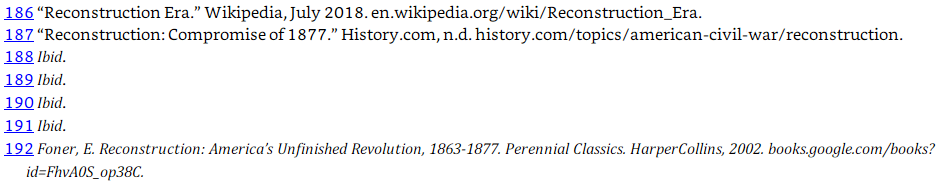 An image of Why I Stand's endnotes 186-192