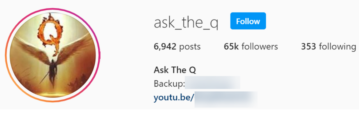 Screenshot of @ask_the_q Instagram 9/3