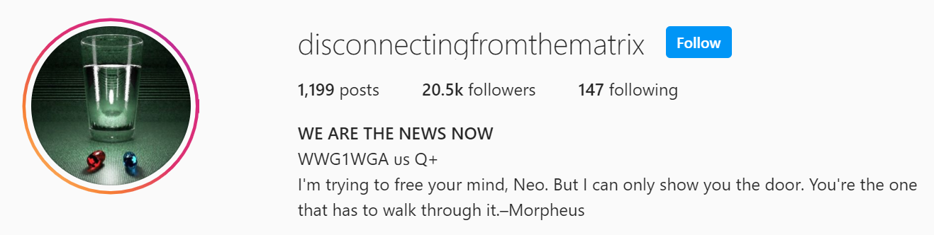 Screenshot of @disconnectingfromthematrix 9/3