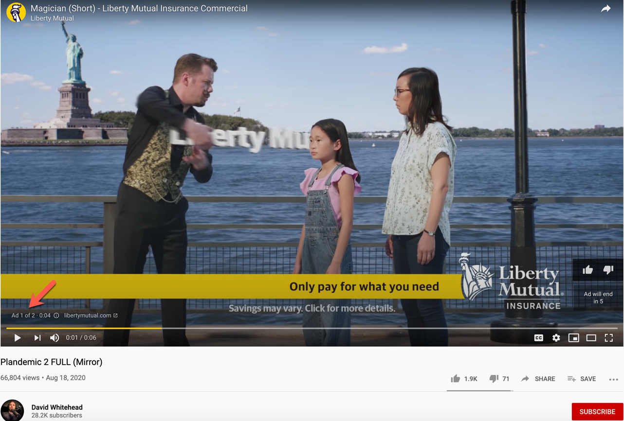 Plandemic 2 YouTube ads