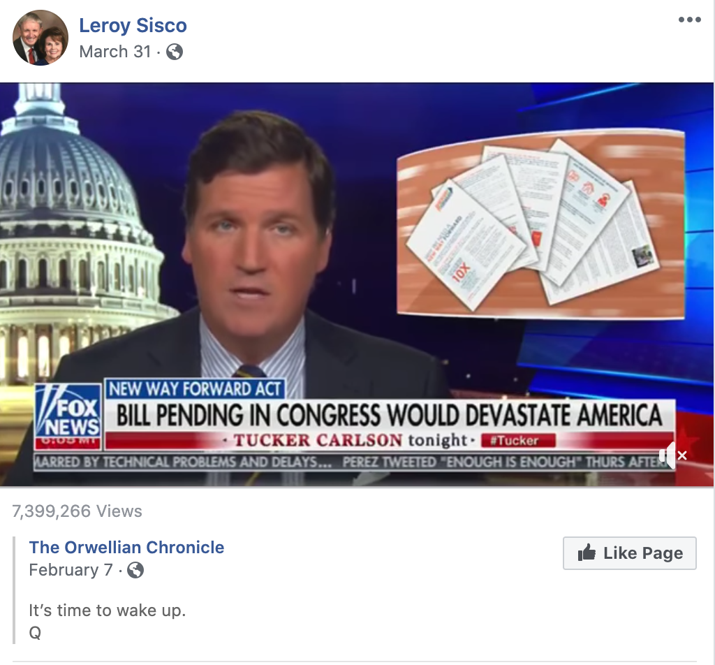 NRA Board member Leroy Sisco shares QAnon-affiliated content 