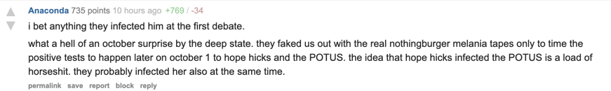 The Donald dot win Trump coronavirus post