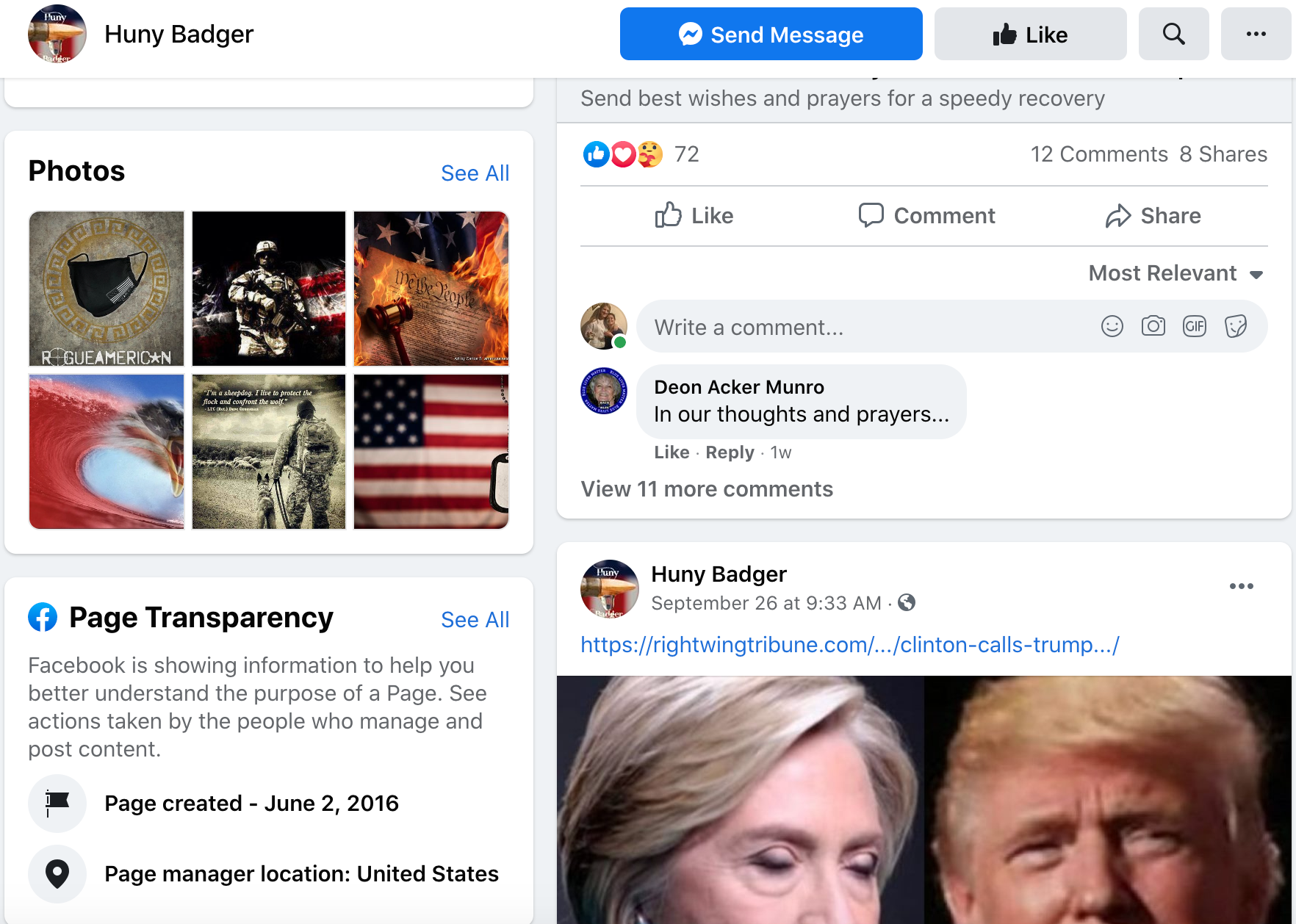 Porrazzo associated Facebook page 