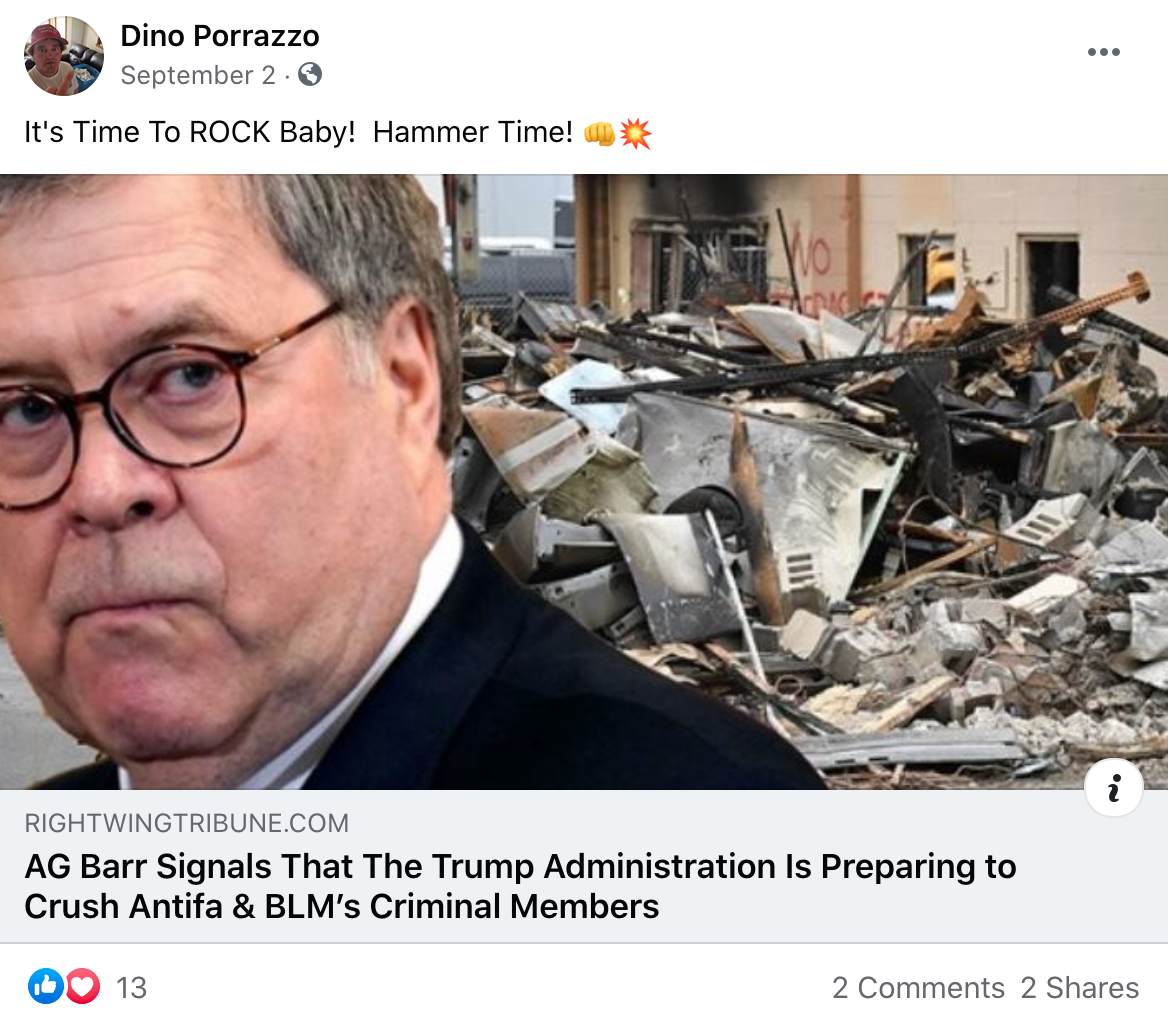 Porrazzo associated Facebook page 