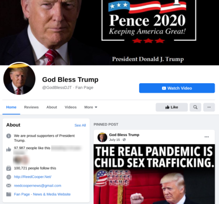 Image of Facebook page