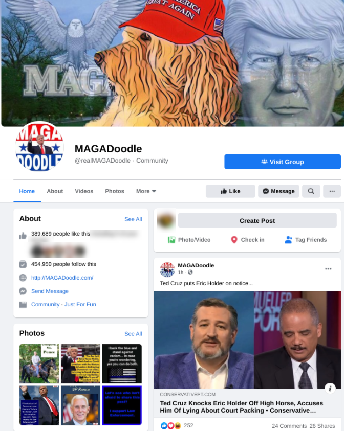 Image of Facebook page