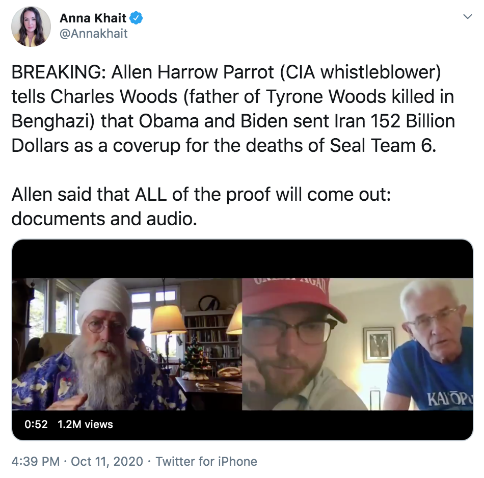 10.15.20 Benghazi conspiracy theory screenshot 1