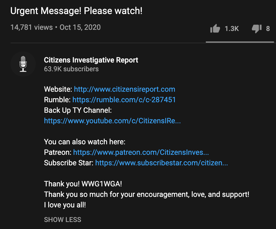 Citizens Investigative Report - QAnon