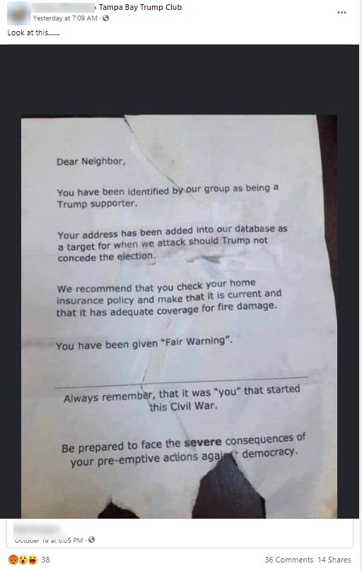 Voter misinfo flier #3