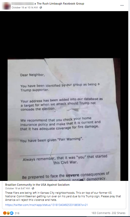 Voter misinfo flier #4