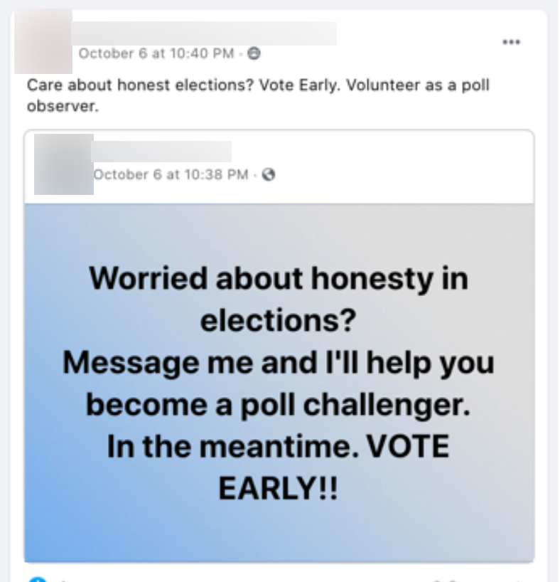 QAnon volunteer