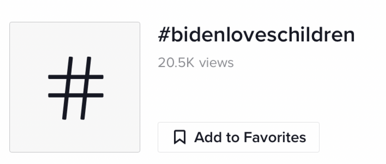 #BidenLovesChildren
