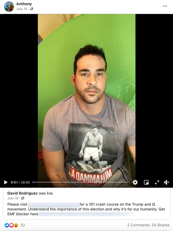 Anthony Aguero QAnon Facebook1