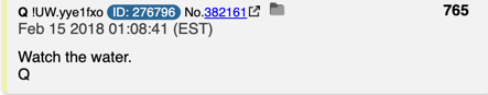 Q water post