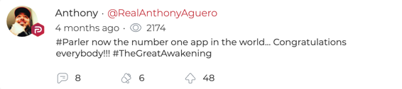 Anthony Aguero QAnon Parler