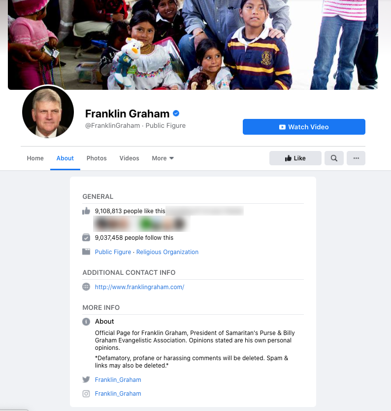 Image of Facebook page