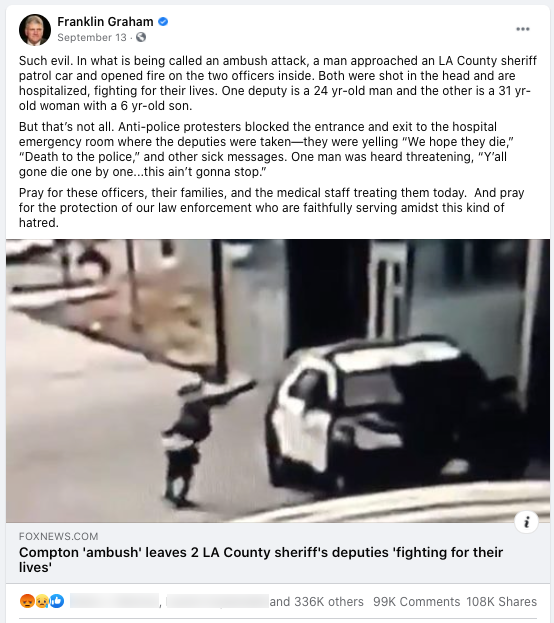 Image of facebook post 