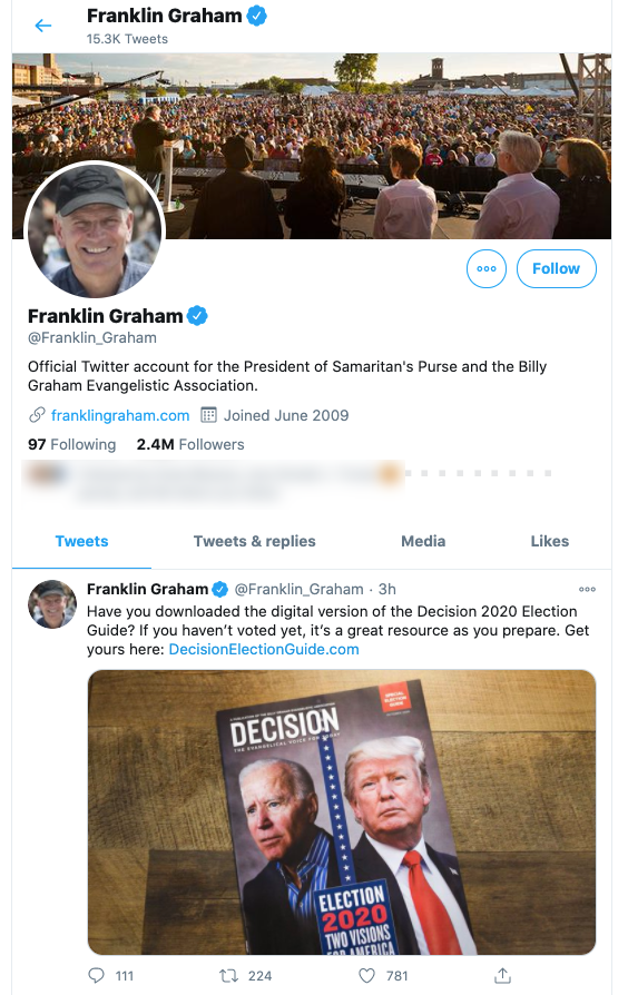 image of twitter account