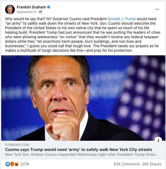 Image of Facebook post