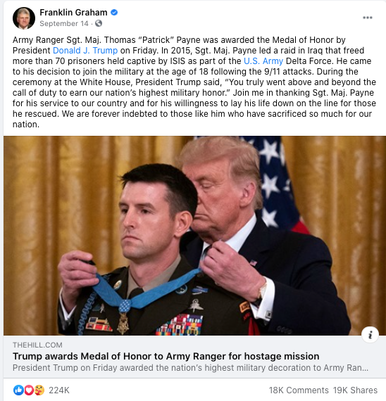 Image of Facebook post