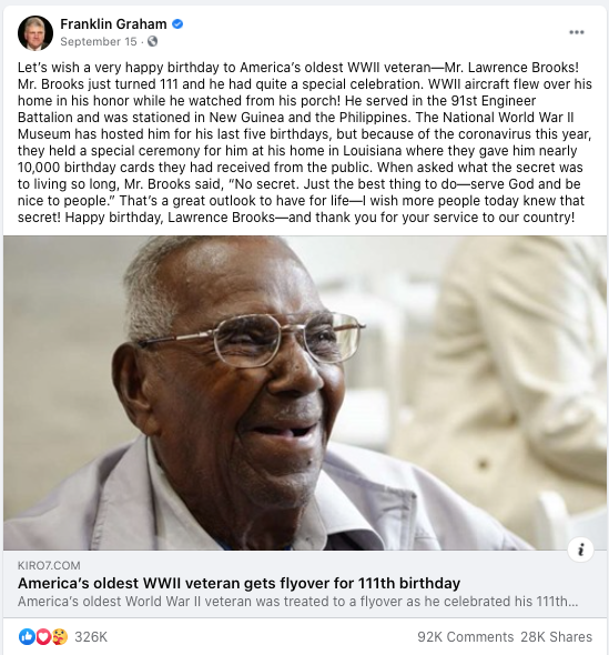 Image of Facebook post