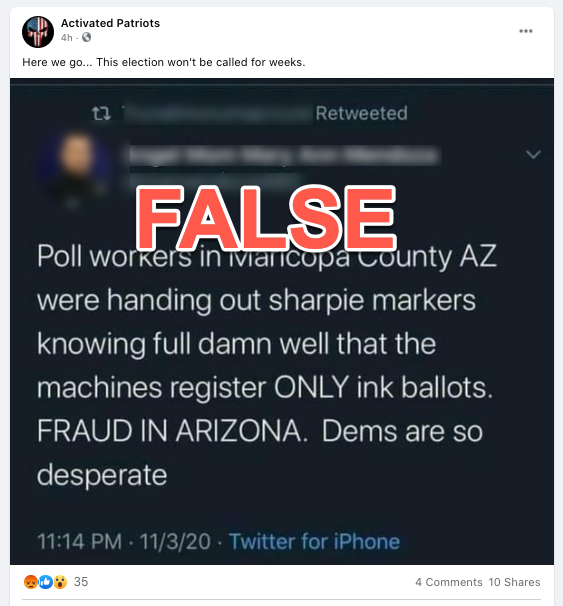 image of facebook post