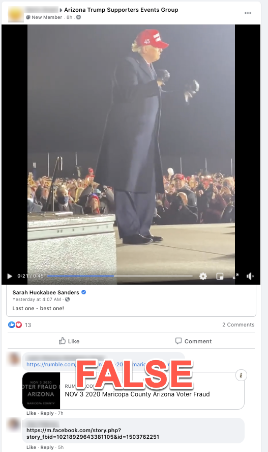 image of facebook post