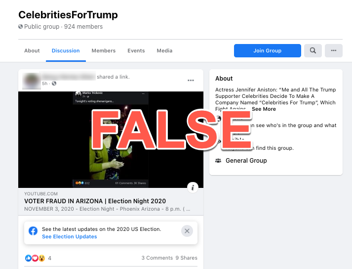 image of facebook post